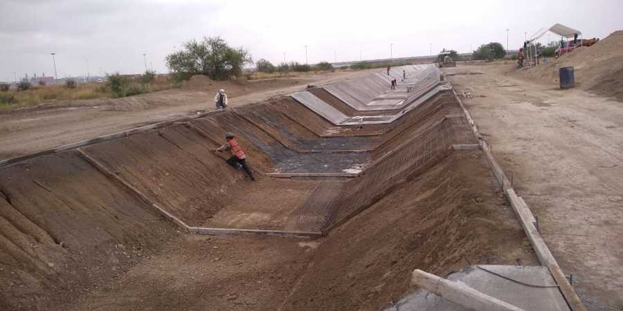 Construcción de Canal Pluvial en planta Kia Pesquería