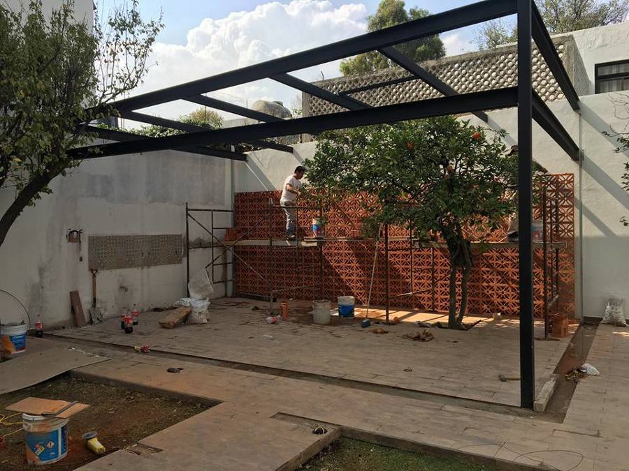 Construcción de la estructura metálica