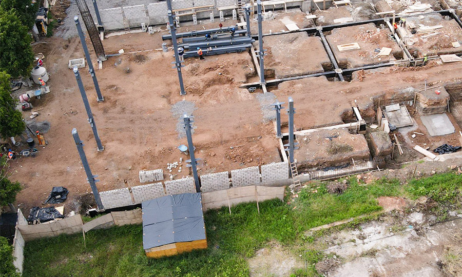 Construcción de tienda nueva en Juanacatlán, Jalisco.