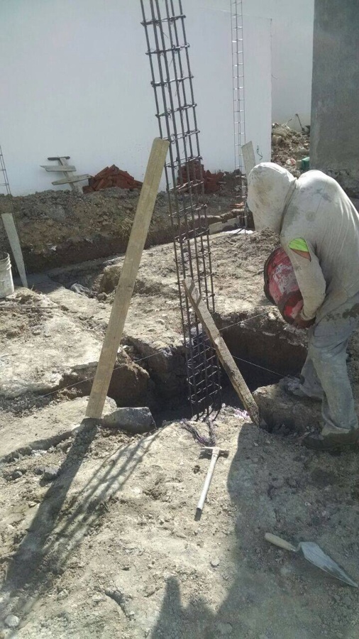 Construcción en proceso en parque Yucatán