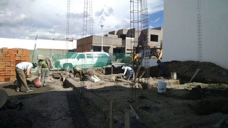 Construcción en proceso en parque Yucatán