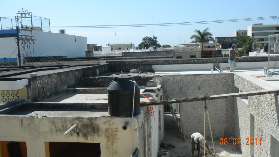 Construcción en sus inicios