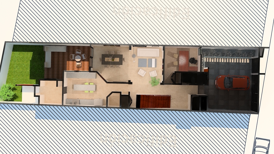 Corte de Planta Baja