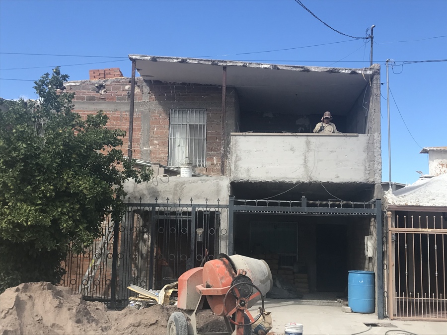 Cortes en volados de casa