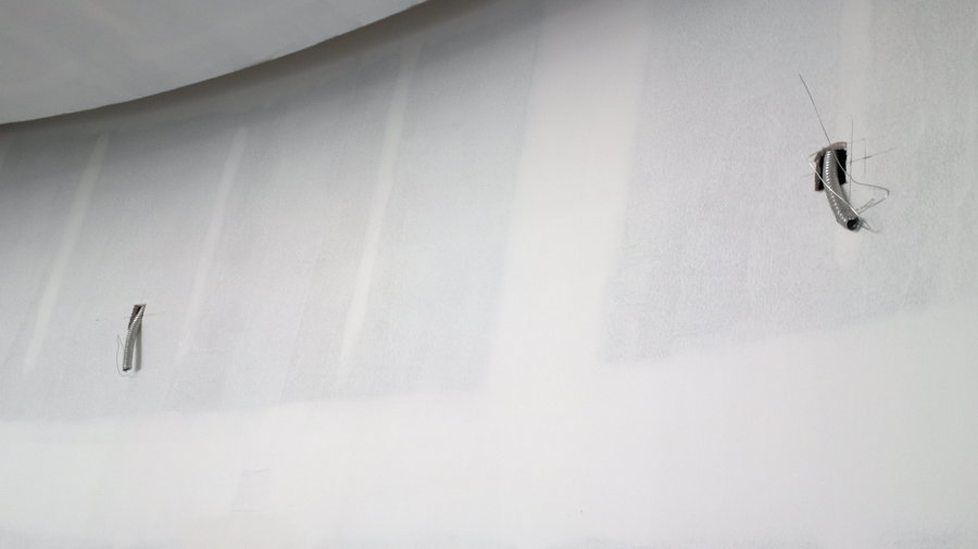 creación de muro curvo. a base de tablaroca