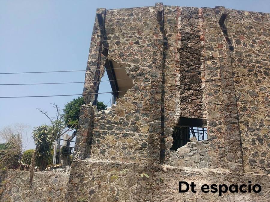 daños en muro de mampostería