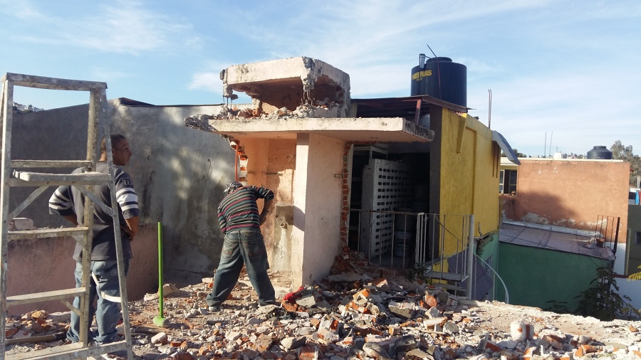 Demolición de cuarto de servicio 