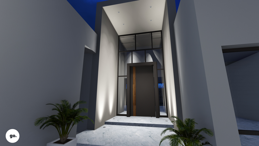 Diseño de puerta principal