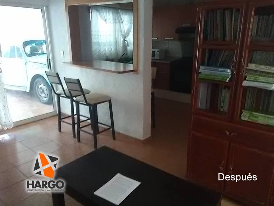 Diseño y puesta de piso (lozeta), desayunador y pintura de interior