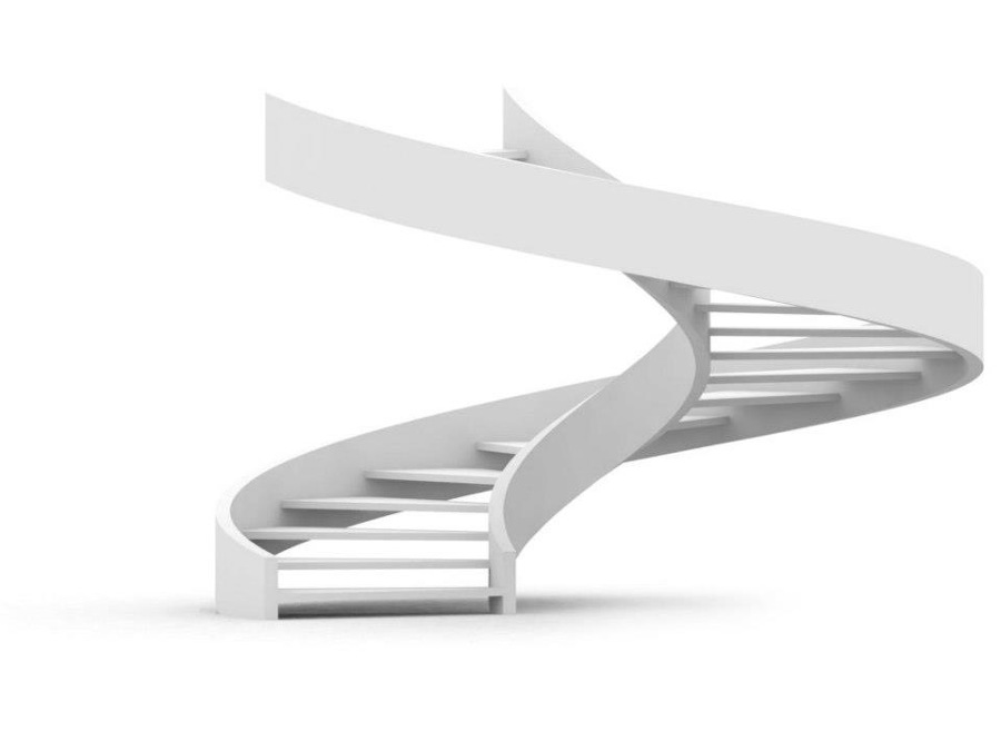 DISEÑO Y RENDER ESCALERA HELICOIDAL