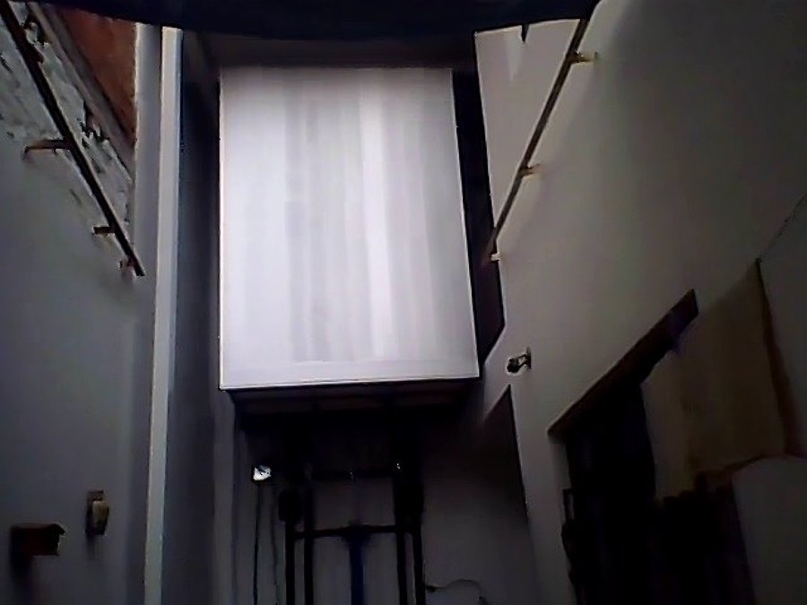 Elevador hidráulico posición superior