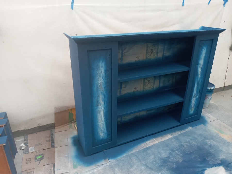 En proceso de pintura