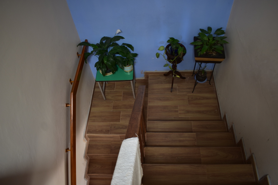 Escaleras nuevas y pasamanos.