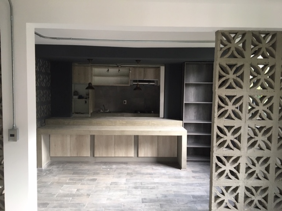 Estancia, comedor, cocina