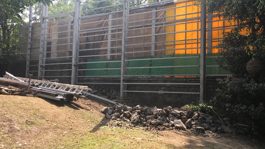 Estructura de muros de recinto