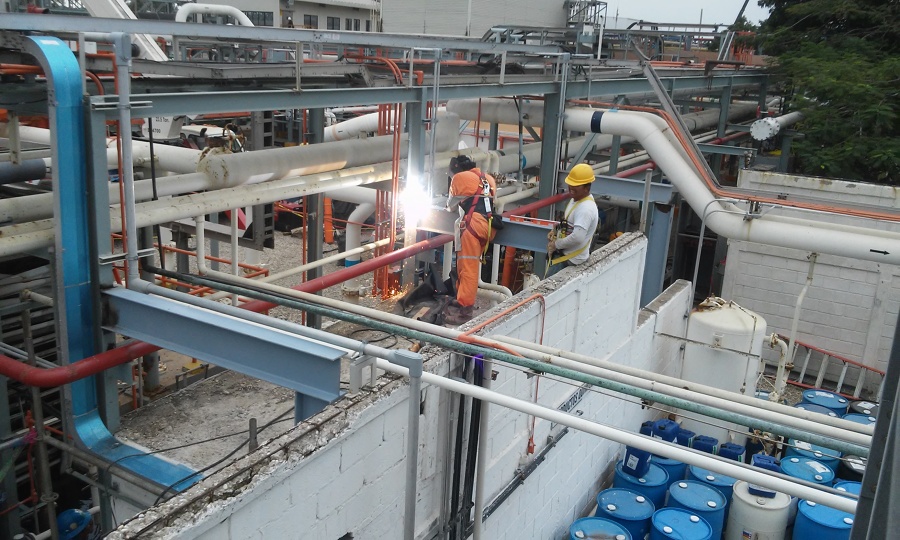 Estructura de soporte  para lineas de Conducción