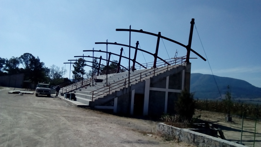 estructura para sombra de gradas