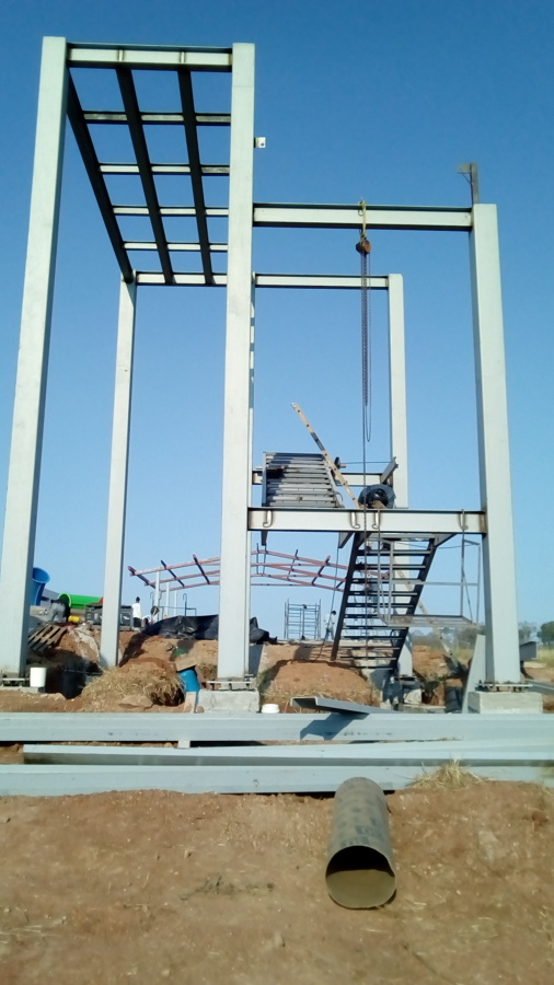 estructura para un tobogan