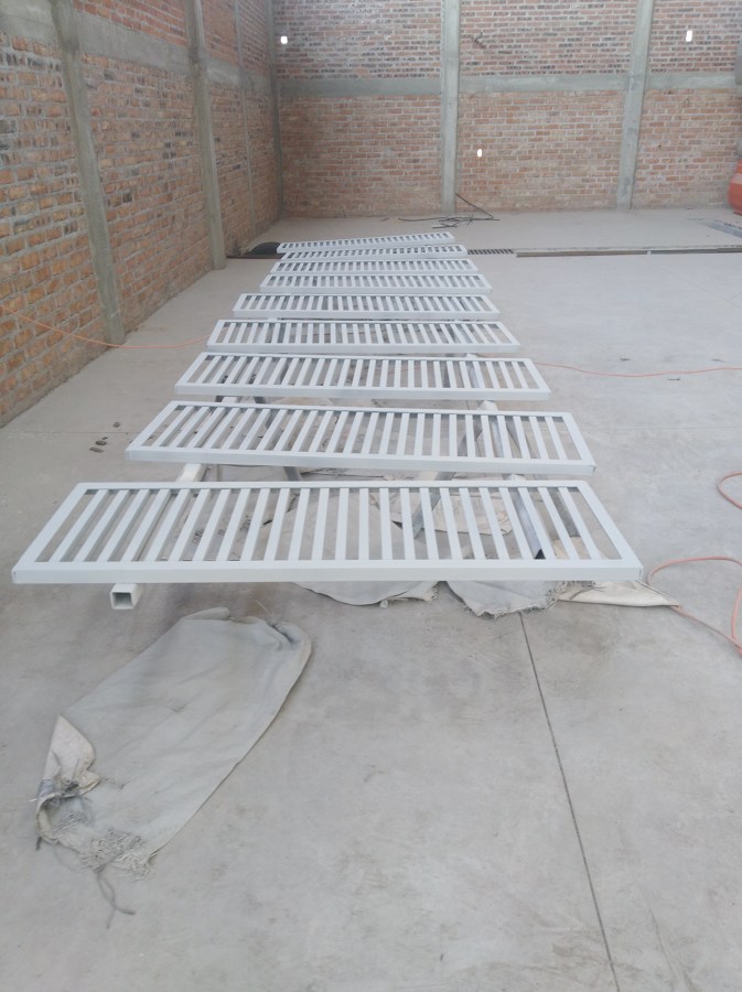 Fabricacion de rejilla en angulo