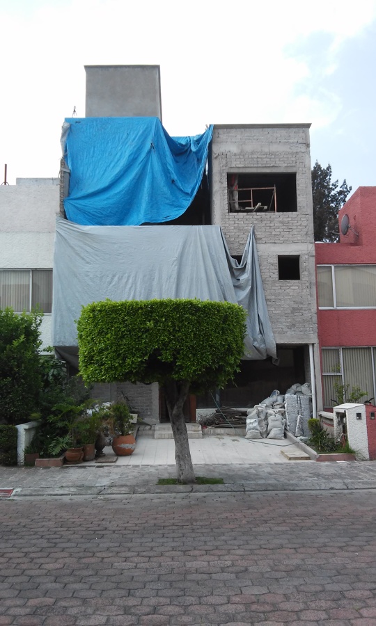 fachada en obra