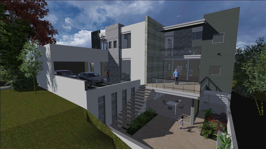 Fachada Posterior, residencia en Tijuana