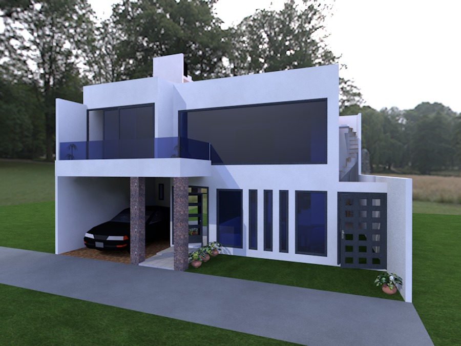 Diseño de Casa de 2 Niveles | Ideas Construcción Casa