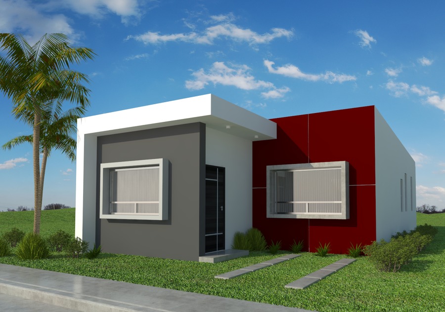 Fachada Principal Casa de 2 Recamaras, 1.5 Baños