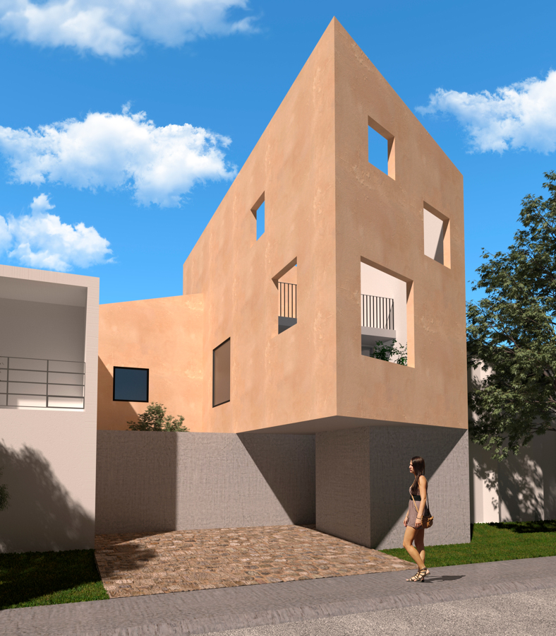 Fachada Principal Perspectiva