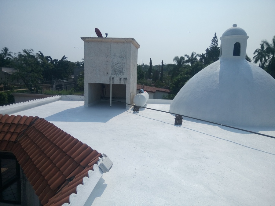 Finalizado los trabajos de impermeabilizante acrílico 