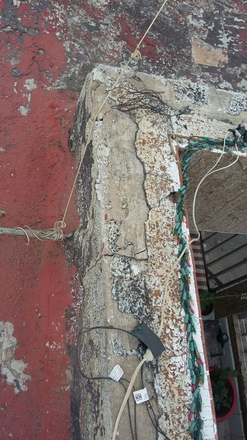 Fisuras antes de resane