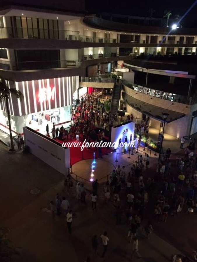 Fuentes interactivas, Hotel Thompson, Playa del Carmen, calle corazón 5ta Av.