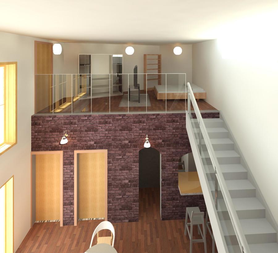 Habitación, entradas y escaleras