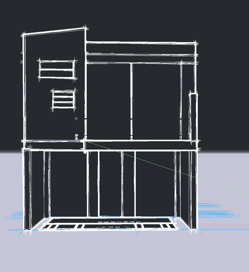 Ilustración de la fachada