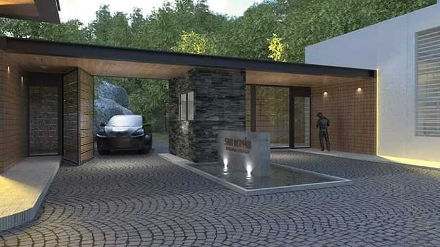 Ingreso al fraccionamiento con acceso controlado
