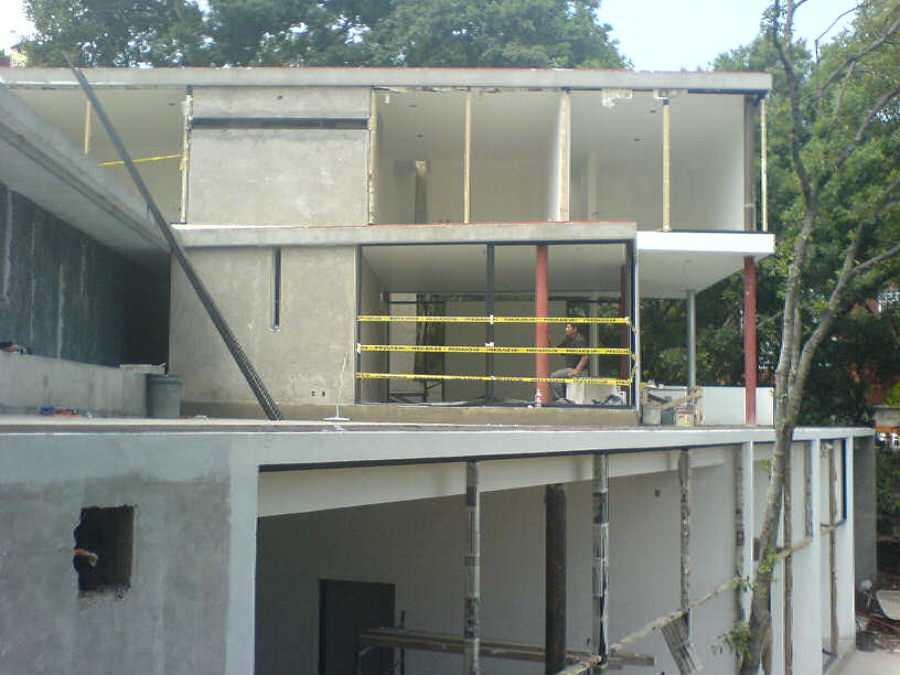 Empezando la colocación del aluminio