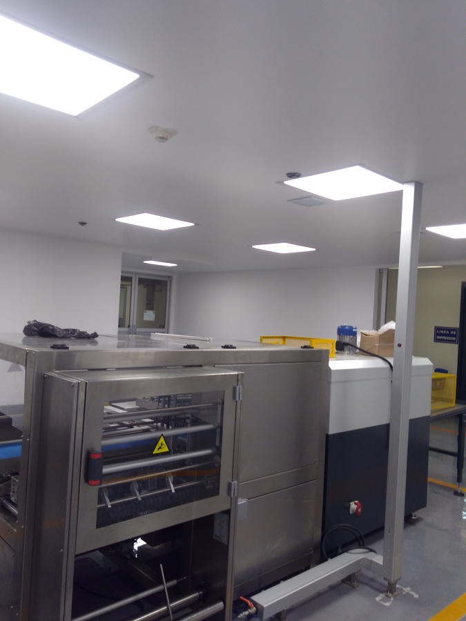 instalacion de lamparas tipo panel led