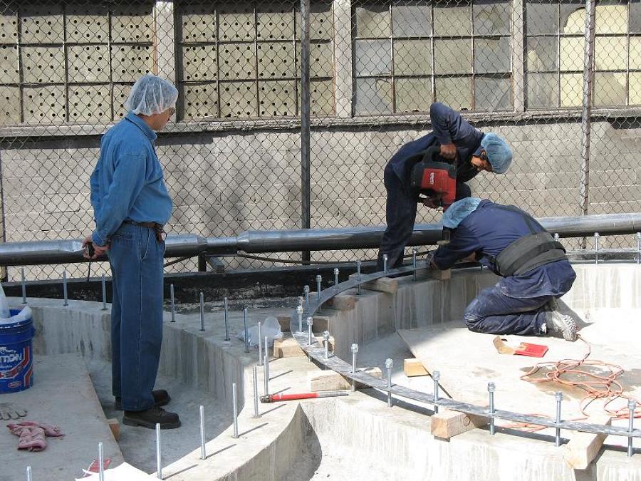 Instalación de los Sistemas de Anclaje Químico.