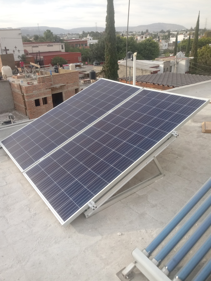 instalación de paneles para particular