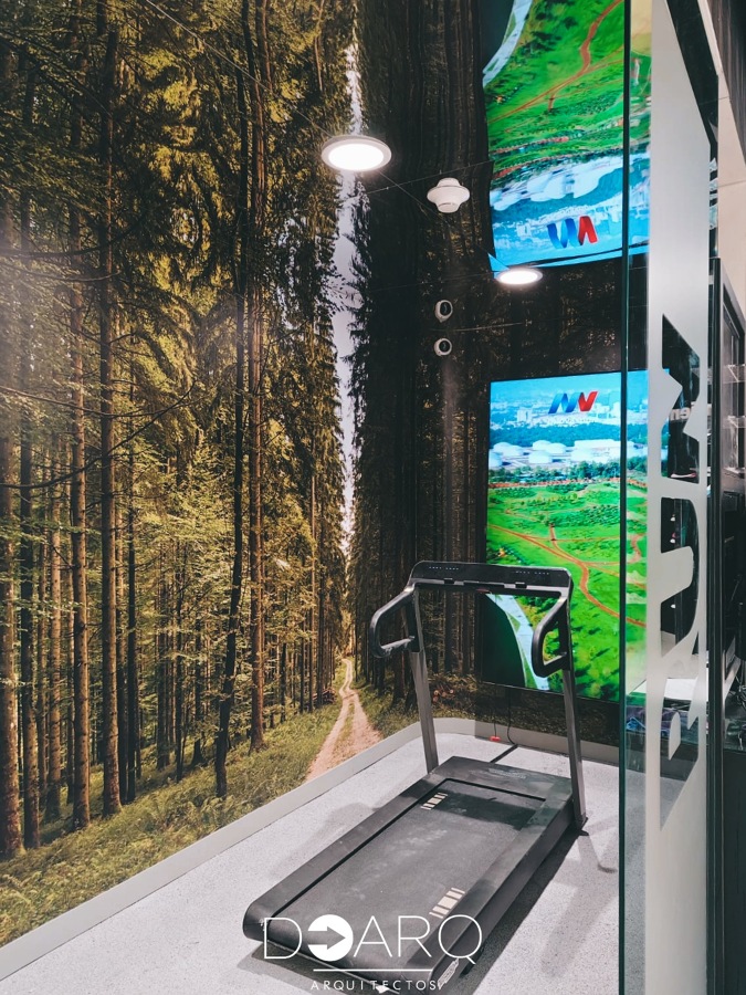 Interior de tienda deportiva