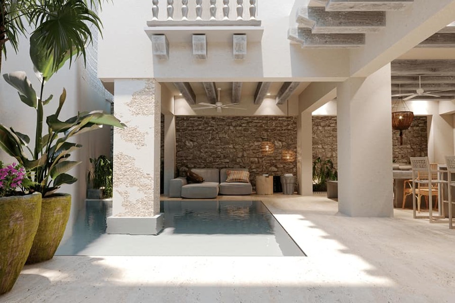 Jardín Interior - Alberca
