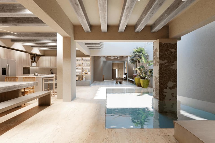 Jardín Interior - Alberca