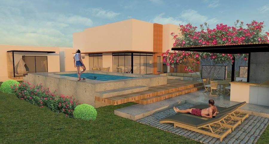 Jardín/Piscina/Asador