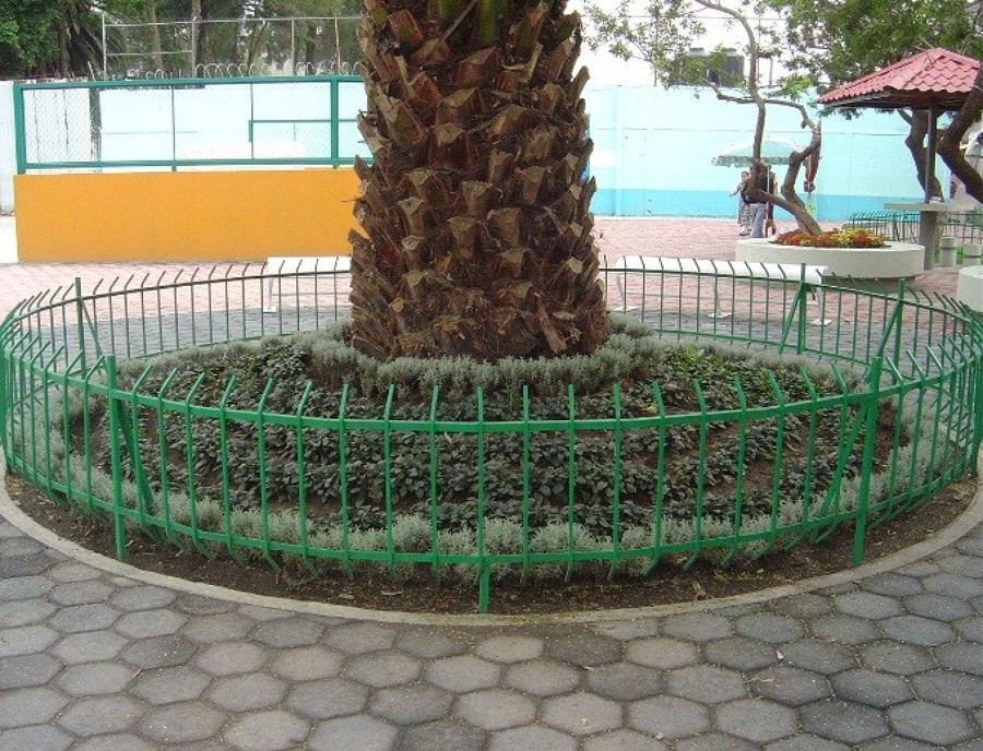 Jardinería con barandal
