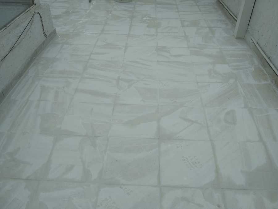 Junteado de loseta en terrazas