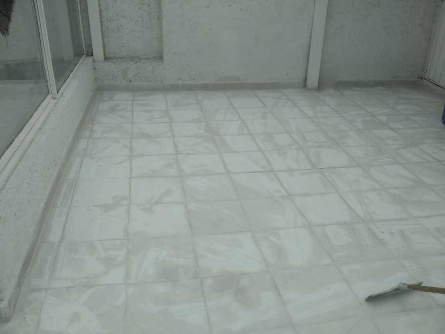 Junteado de loseta en terrazas