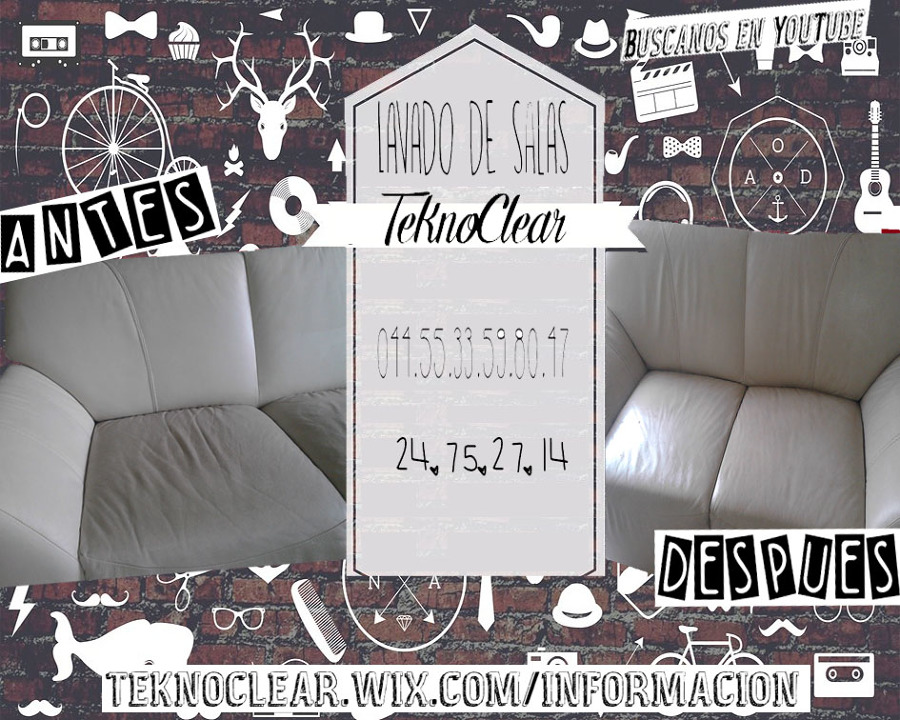 Lavado de salas de piel.