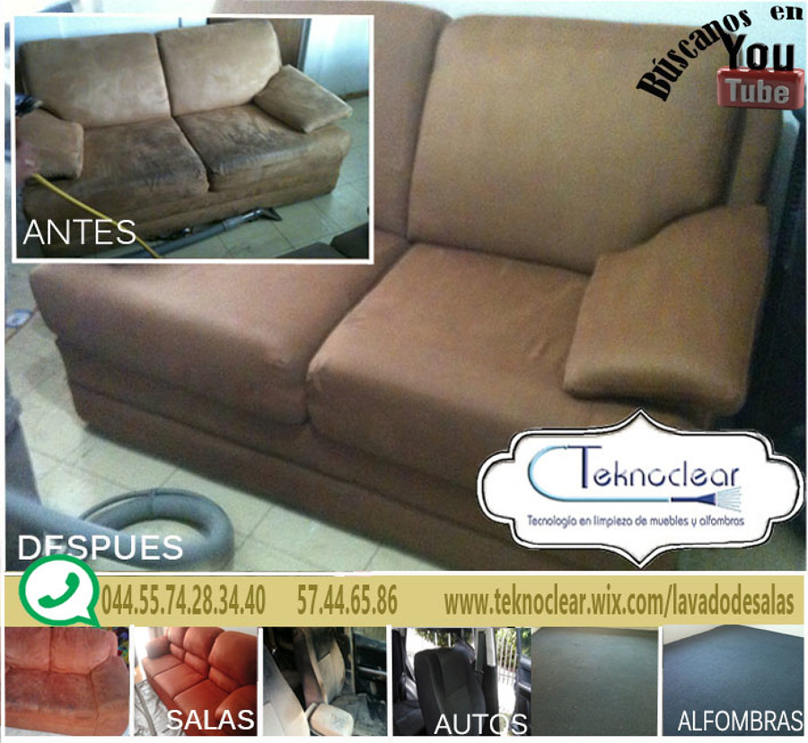 Lavado de salas de suede (apariencia terciopelo)