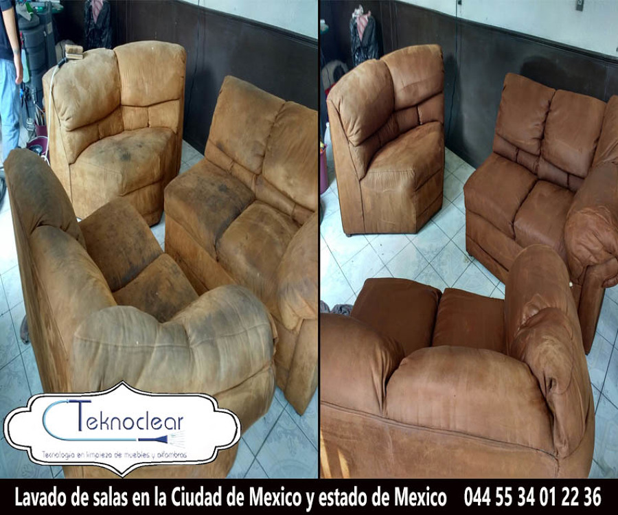 Lavado de salas de suede o terciopelo.