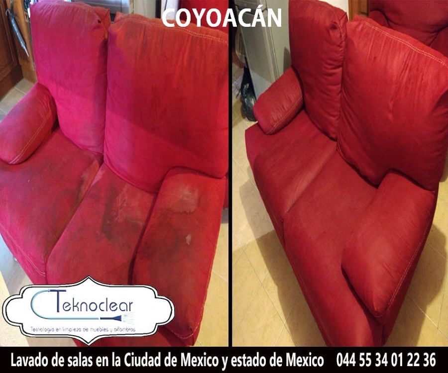 Lavado de salas de suede o terciopelo.