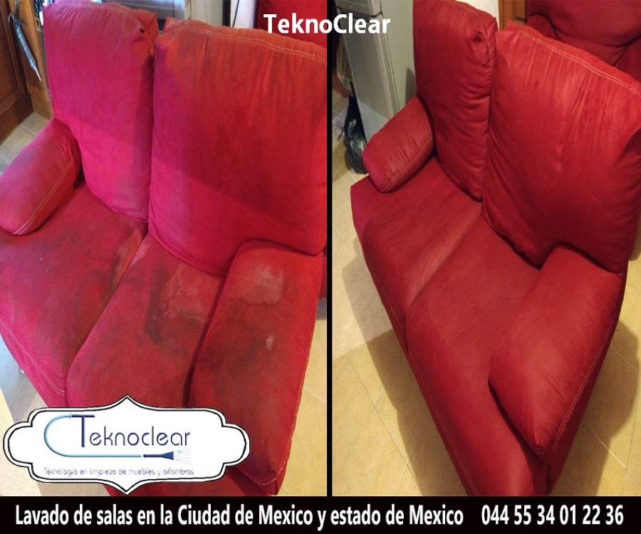 Lavado de salas de suede o terciopelo.